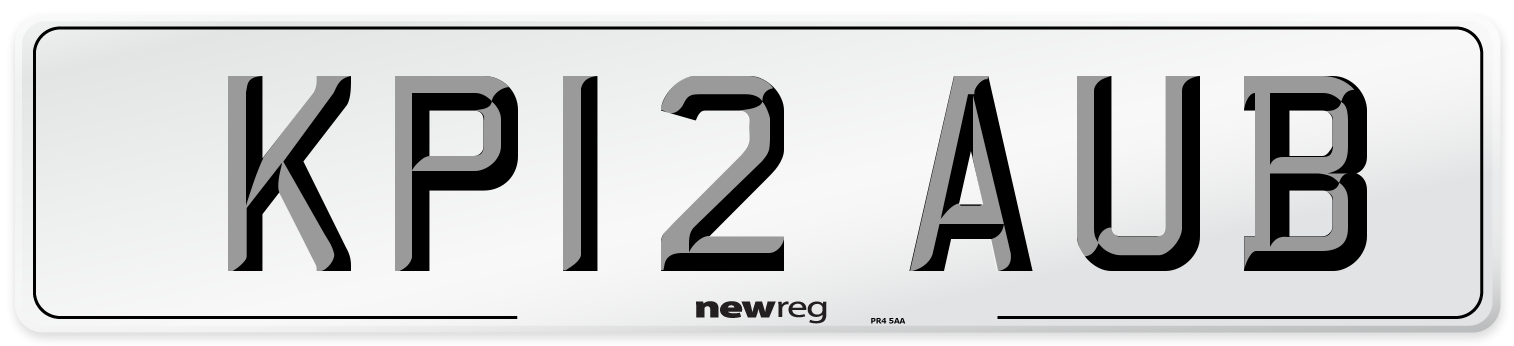 KP12 AUB Number Plate from New Reg